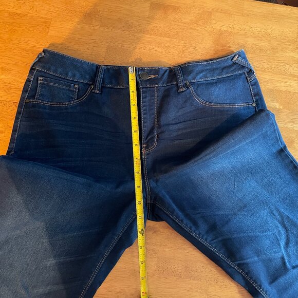 Size 12 Sound/Style by Beau Dawson silk denim jeans - Picture 7 of 11